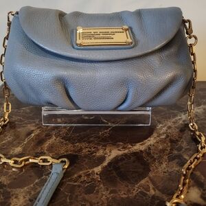 Marc By Marc Jacobs Grey Leather Crossbody Bag EUC